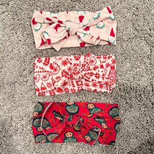 Festive BABY BLING Headband Set of 3